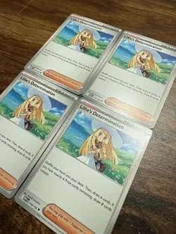 4x Lillie's Determination 119/132 Mega Evolution Pokemon Playset - Image 2