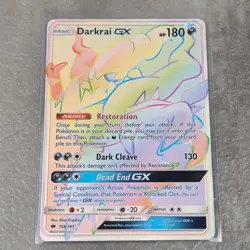 Pokemon TCG Darkrai GX 158/147 Rainbow Secret Rare NM/M Burning Shadows - Image 1