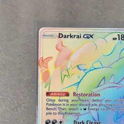 Pokemon TCG Darkrai GX 158/147 Rainbow Secret Rare NM/M Burning Shadows - Image 5