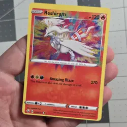 Reshiram OC Miscut Error Shining Fates Amazing Rare Pokemon Card 017/072 - Image 1