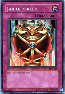 Jar of Greed Unlimited Super Rare Labyrinth of Nightmare LON-047 HP - Image 1