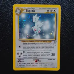 WOTC Pokemon VERTICAL DOUBLE SWIRL Neo Genesis Togetic 16/111 Holo Rare 2000 - Image 1
