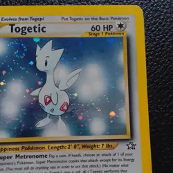 WOTC Pokemon VERTICAL DOUBLE SWIRL Neo Genesis Togetic 16/111 Holo Rare 2000 - Image 5