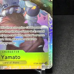 Yamato ST28-005 SR ONE PIECE Tcg Card Game NM Yellow English Starter Deck 28 - Image 2