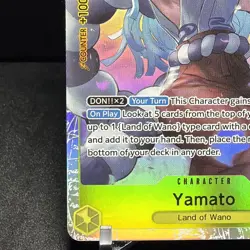 Yamato ST28-005 SR ONE PIECE Tcg Card Game NM Yellow English Starter Deck 28 - Image 3