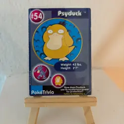 Psyduck #54 Pokemon Burger King 1999 PokeTrivia Movie Card Original 151 - Image 1