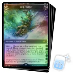 FOIL LOG FLUME (3/6) X4 Unfinity Magic MTG MINT CARD - Image 1