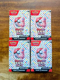 Pokemon TCG Scarlet & Violet 151 Booster Bundle Lot of 4 Sealed Minor Damage - Image 1