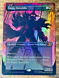 Super Shredder (Borderless) Teenage Mutant Ninja Turtles FOIL! 🔥 - Image 1