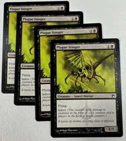 4 x Plague Stinger / Seuchenstachler - SCARS of MIRRODIN - englisch *Infect* - Image 1
