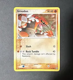Groudon 5/106 Emerald Holo Rare Pokemon Card LP - Image 1