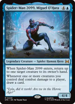 Spider-Man 2099, Miguel O'Hara [Marvel's Spider-Man: Eternal-Legal] Foil Near Mi - Image 1
