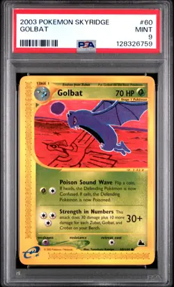 2003 POKEMON SKYRIDGE #60 GOLBAT PSA 9 - Image 1