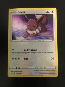 Pokemon Holo Eevee SWSH127 Black Star Promo NM-Mint - Image 1