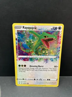 2020 Pokemon TCG Rayquaza 138/185 Amazing Rare Vivid Voltage NM - Image 1