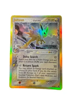 Jolteon Delta Species 7/113 Stamped Reverse Holo EX Delta Species MP Pokemon - Image 1