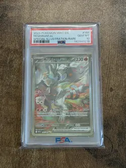 PSA 10 Reshiram EX Sir White Flare 166 English, Pokemon White Flare - Image 1