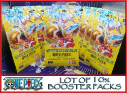 Lot of 10 One Piece TCG (OP15) Adventure on Kami's Island Sleeved Booster Packs - Image 1