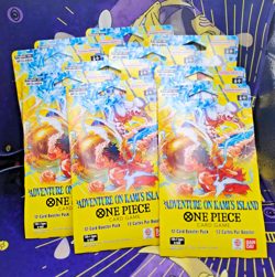 Lot of 10 One Piece TCG (OP15) Adventure on Kami's Island Sleeved Booster Packs - Image 3