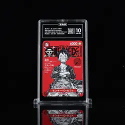 TAG 10 One Piece ST21-014 SR Monkey.D.Luffy - JP - Foil - Magazine Promo -Graded - Image 1