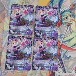 Wixoss Wonderland 4x Signed Holo SP Card Play - Image 1