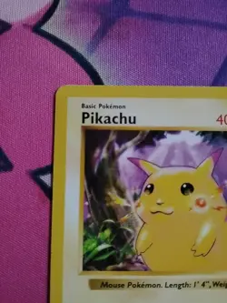 Pikachu Red Cheeks Base Set Shadowless 58/102 Near Mint - Image 2