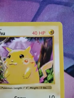 Pikachu Red Cheeks Base Set Shadowless 58/102 Near Mint - Image 3