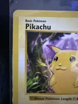 Red Cheeks Shadowless Pikachu 58/102 - Pokemon 1999 Base Set LP - Image 2