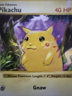 Red Cheeks Shadowless Pikachu 58/102 - Pokemon 1999 Base Set LP - Image 3