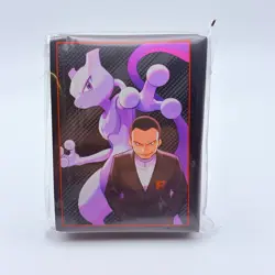 Pokemon TCG Destined Rivals ETB Card Sleeves(65Ct) Mewtwo & Giovanni - Image 1