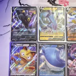 Pokemon TCG Umbreon, Urshifu, Meowth, Toxtricity V Holo Card Lot - 10 Cards - Image 1