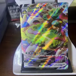 Pokemon Snorlax VMAX 142/202 Full Art Ultra Rare Holo Card Sword & Shield - Image 1