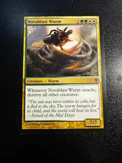 Novablast Wurm Worldwake Regular LP MTG - Image 1