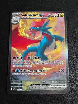 Pokemon TCG Salamence ex 187/159 SV09: Journey Together SIR NM - Image 1