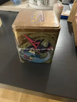 Pokemon Dragon Stacking Tin french 3 Booster Packs 2 Sticker Sheets New Sealed - Image 1