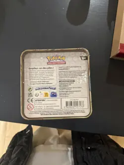 Pokemon Dragon Stacking Tin french 3 Booster Packs 2 Sticker Sheets New Sealed - Image 3