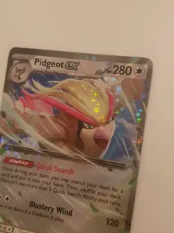 Pokemon TCG Pidgeot ex Obsidian Flames 164/197 Holo Double Rare Scarlet & Violet - Image 5