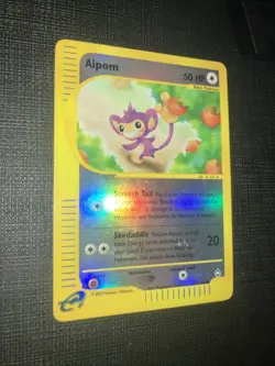 Vintage 2002 Nintendo Pokemon Aipom Reverse Holo Aquapolis Card 67/147 eReader - Image 2