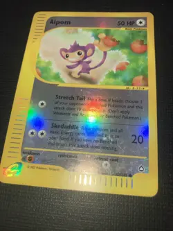 Vintage 2002 Nintendo Pokemon Aipom Reverse Holo Aquapolis Card 67/147 eReader - Image 4