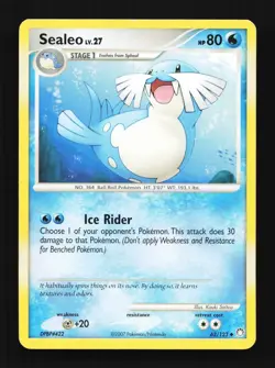 Sealeo 62/123 Mysterious Treasures English Pokemon Card TCG - Image 1