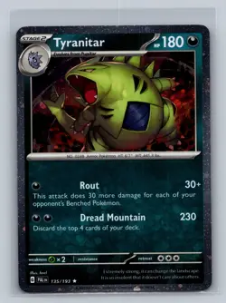 Tyranitar - (Cosmo Foil) Promo Miscellaneous Cards & Products 135/193 NM Free S - Image 1