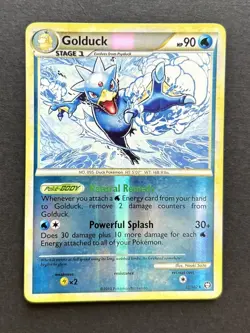 Pokemon Card Golduck 22/102 H&S Triumphant Reverse Holo MP - Image 1