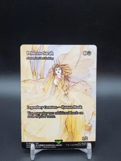 Princess Sarah Azusa, Lost but Seeking Borderless Final Fantasy NM MTG - Image 1