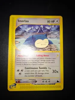 Pokemon SKYRIDGE - #100/144 Snorlax - Non Holo - ENG - Near Mint/Mint - Image 1