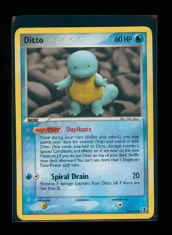 POKEMON EX Delta Species DITTO (Squirtle) 64/113 Common LP - Image 1