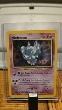 Misdreavus - 11/64 - Pokemon Neo Revelation Unlimited Holo Rare Card WOTC LP - Image 1
