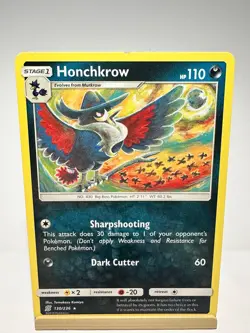 Honchkrow 130/236 Rare Unified Minds Pokemon Lightly Played - Image 1