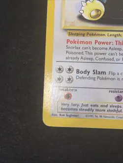 Pokemon Snorlax 27/64 – Jungle – Non Holo – Moderate Play - Image 5