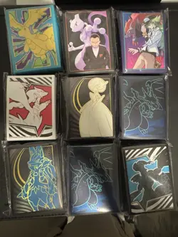 Pokemon TCG ETB Sleeve Pack Assorted Lot - 9 PACKS of 65 Sleeves - Image 1