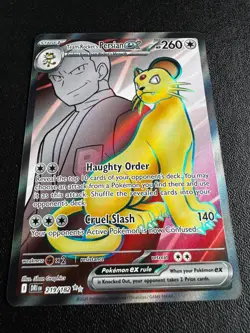 Pokemon TCG Team Rocket's Persian ex 219/182 SV10: Destined Rivals Ultra Rare NM - Image 1